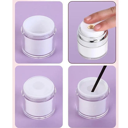 AirlessPump™ - Set de 3 Frascos de 50 ml con Sistema de Bomba sin Aire para una Aplicación Cosmética Fácil