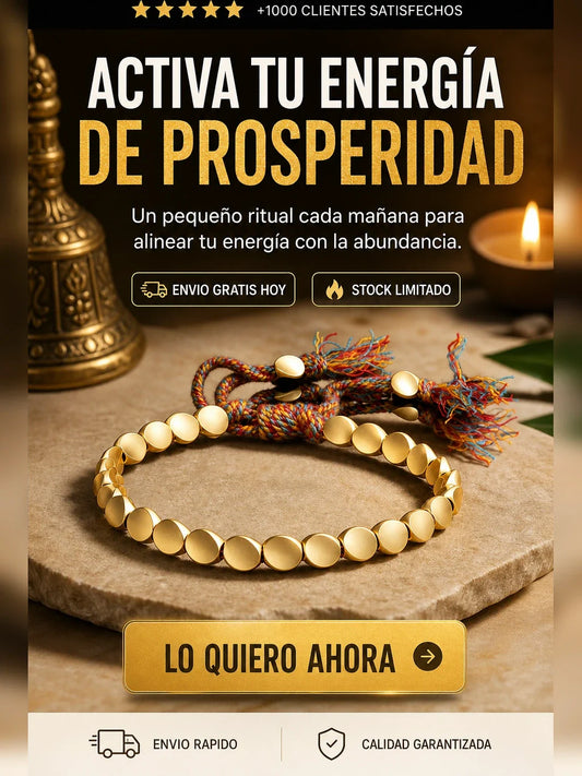 El Brazalete Tibetano de la Fortuna – Pulsera de Cobre Energética Hecha a Mano