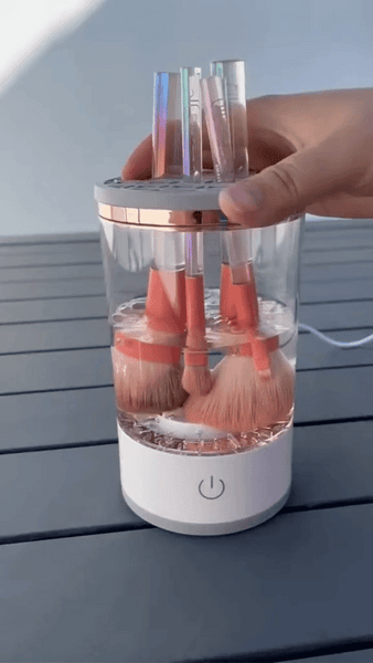 GlowBrush™ - Limpiador Eléctrico de Brochas de Maquillaje - Limpia has –  Aurela