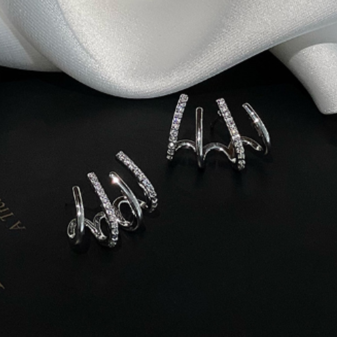 Set de Aretes de Cuatro Garras