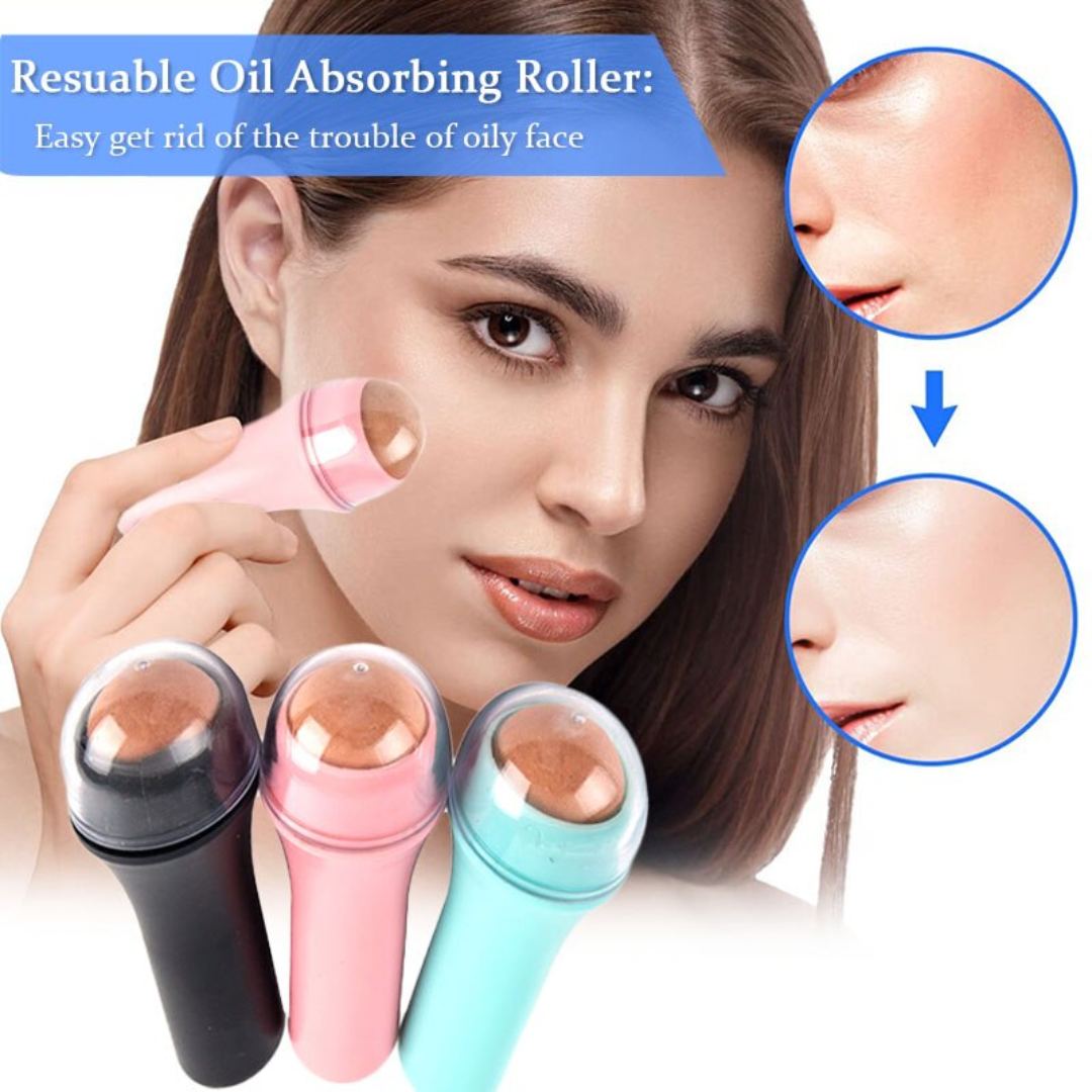 Rodillo Absorbente de Grasa Facial