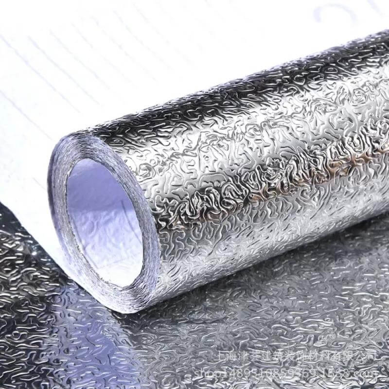 Papel Aluminio Adhesivo de Pared (5 metros)