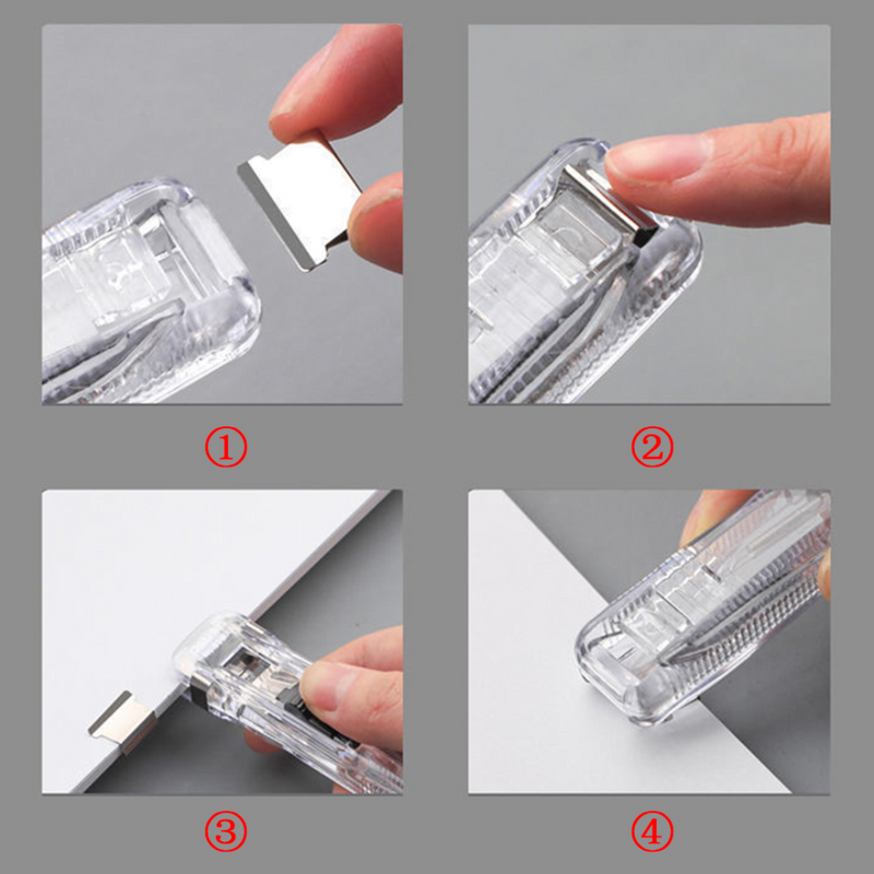 PaperClipper - Engrapador Portátil de Clips + Caja con 50 Clips