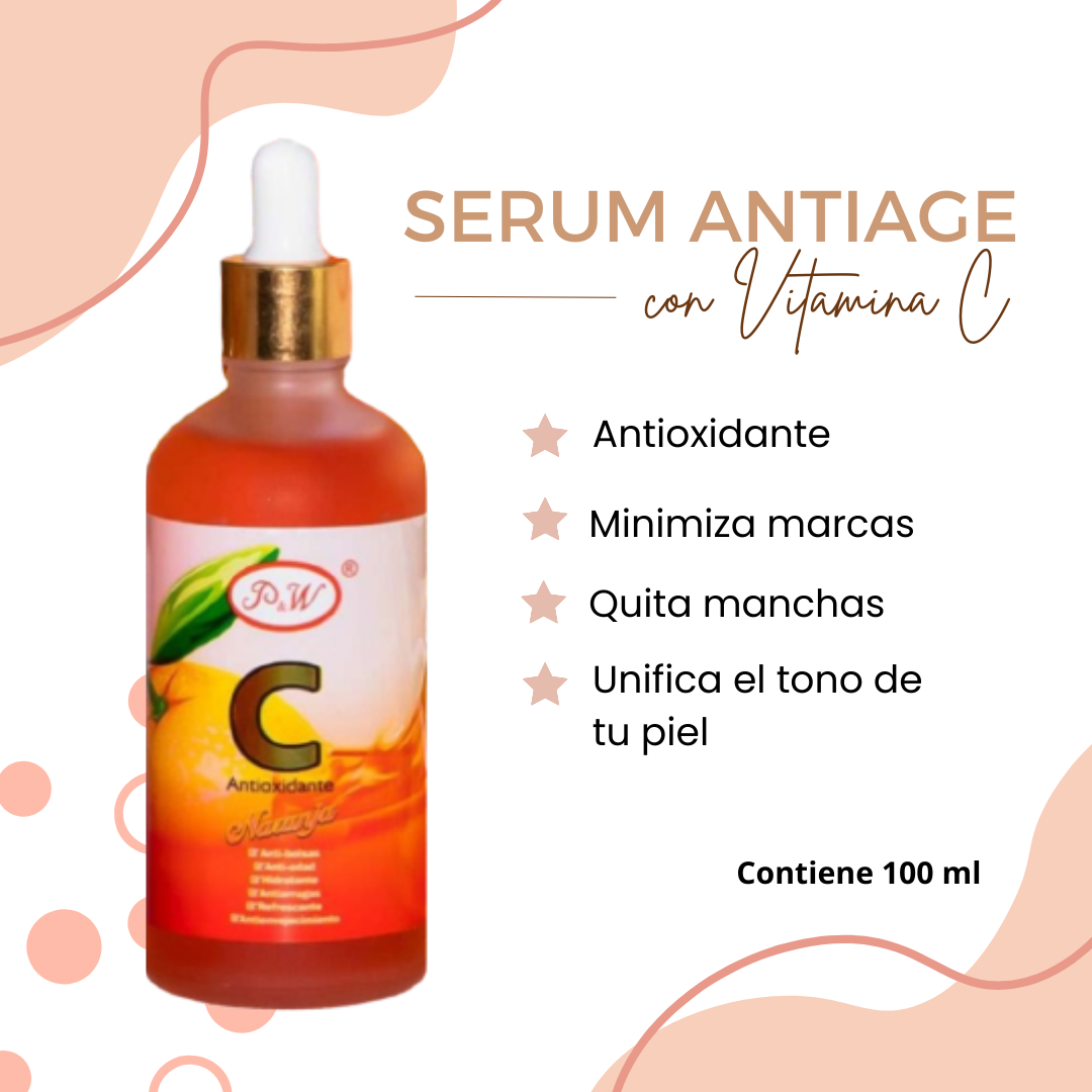 AntiAge™ - Serum AntiEdad AntiBolsas AntiArrugas Vitamina C 100ml