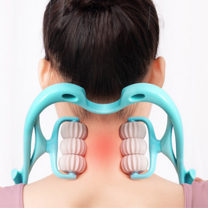 Cervical Massager - Masajeador con Rodillos para Cuello y Piernas