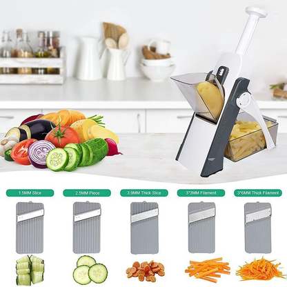 SafeSlicer™ - Cortador Ajustable de Verduras Seguro