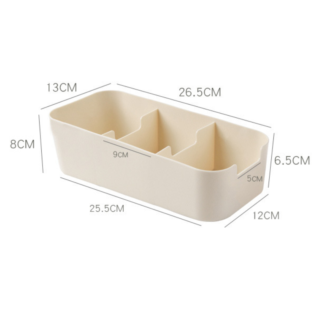 Pack de 3 Cajas Organizadoras con 3 Divisiones