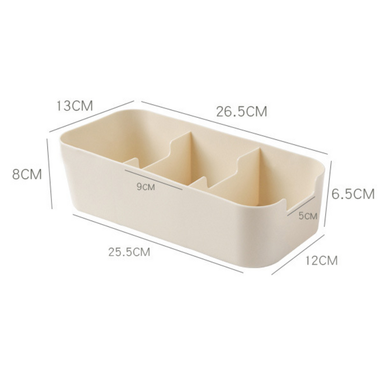Pack de 3 Cajas Organizadoras con 3 Divisiones