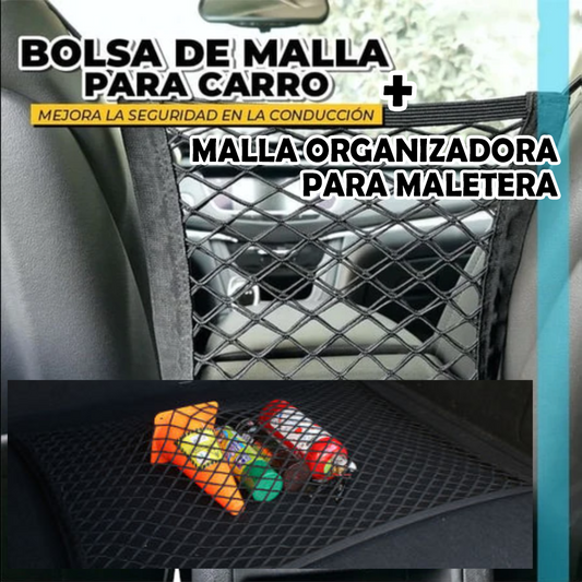 Car Organizer - Pack de Mallas Organizadoras para el Auto