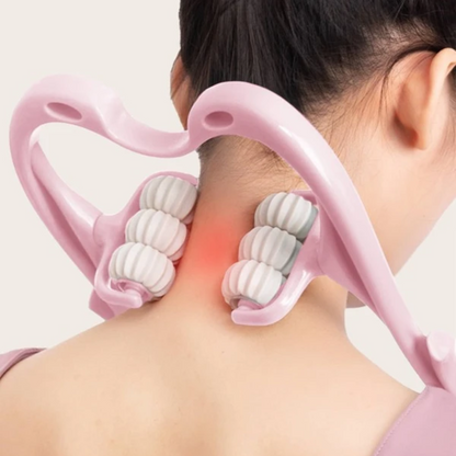 Cervical Massager - Masajeador con Rodillos para Cuello y Piernas