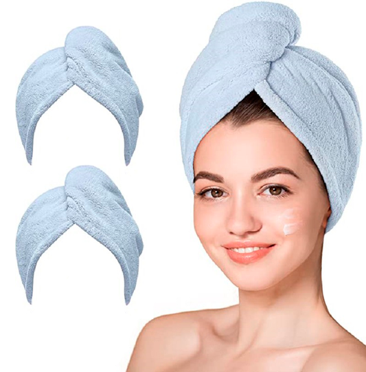 Pack de 3 Gorros Toalla para Cabello