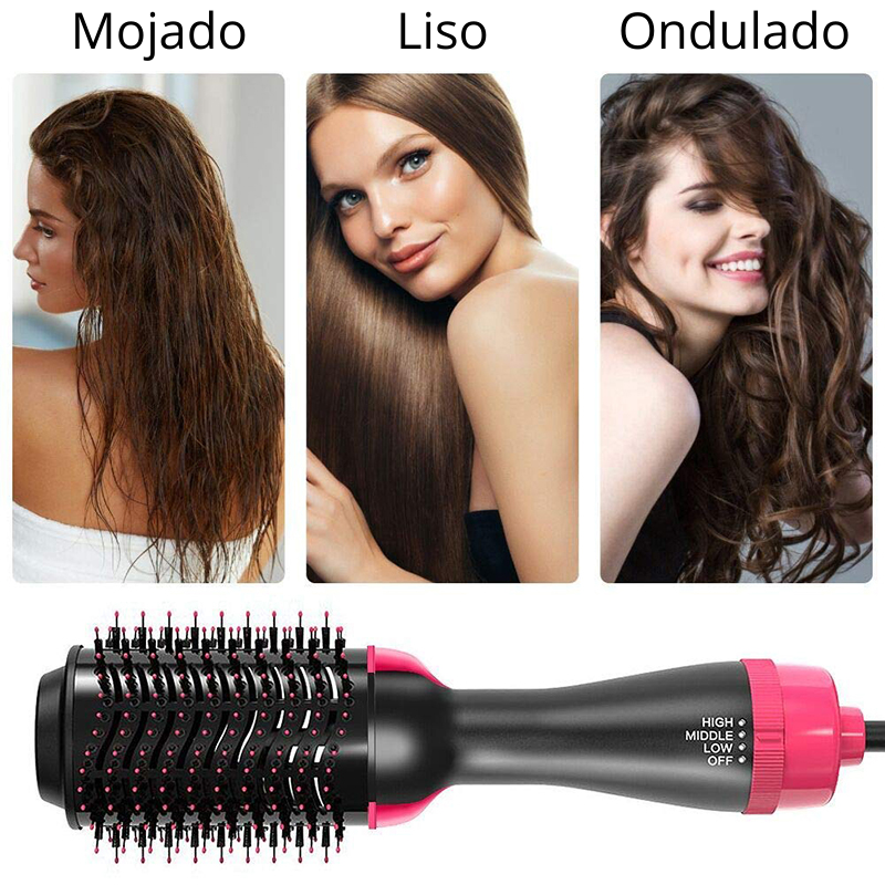One Step Cepillo Alisador Con Pelo Mojado Hair Dryer Cepillo