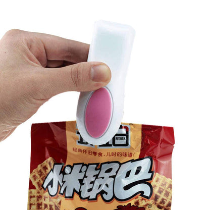 Mini Sellador de Bolsa Portátil e Imantado