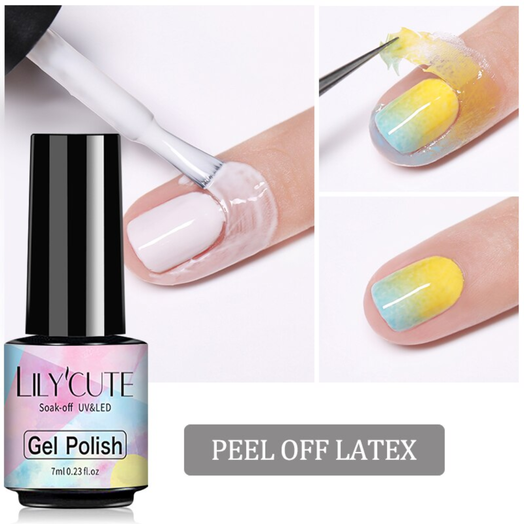 Set de 2 Líquidos de Látex Protector de Bordes para Cuidado de Uñas