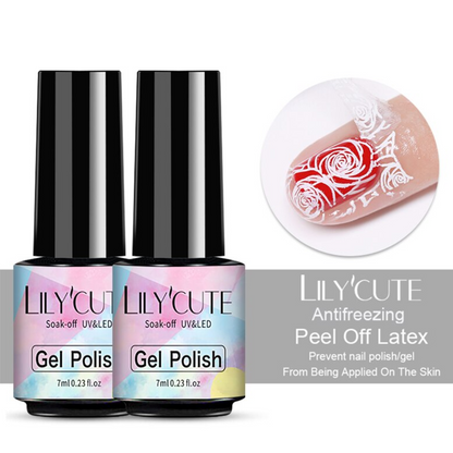 Set de 2 Líquidos de Látex Protector de Bordes para Cuidado de Uñas