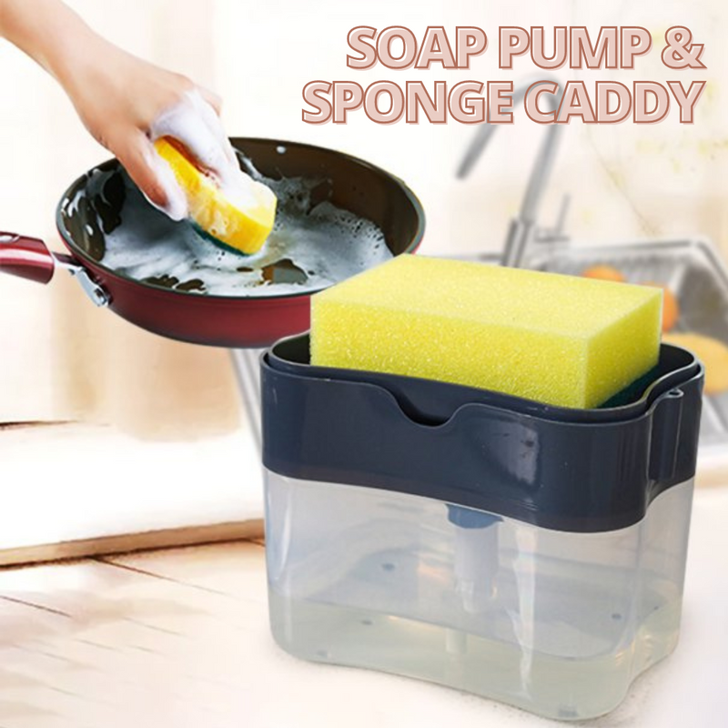 Soap Pump - Dispensador de Jabón Líquido con Esponja