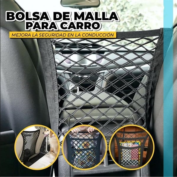 Bolsa Organizadora de Malla para Auto