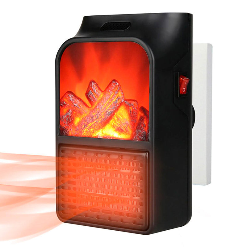 Mini Calefactor Eléctrico Portátil de 900W Flame Heater