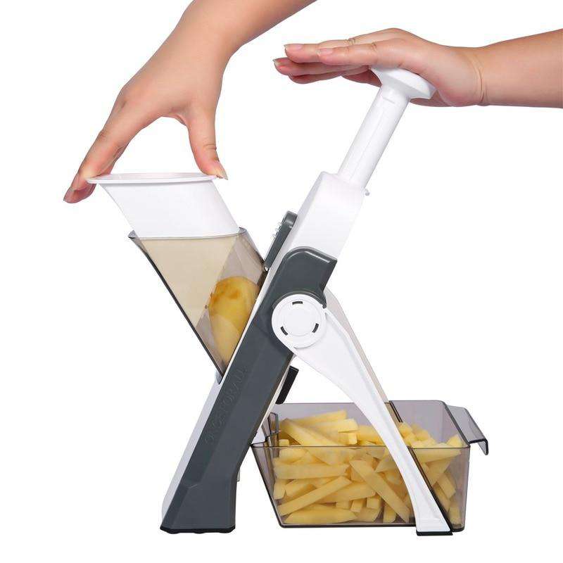 SafeSlicer™ - Cortador Ajustable de Verduras Seguro