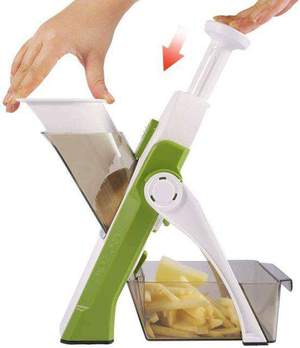 SafeSlicer™ - Cortador Ajustable de Verduras Seguro