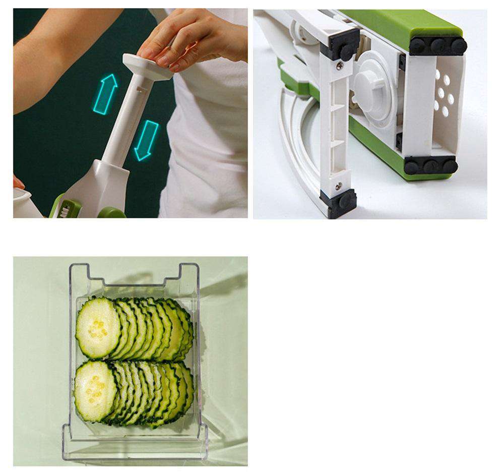 SafeSlicer™ - Cortador Ajustable de Verduras Seguro