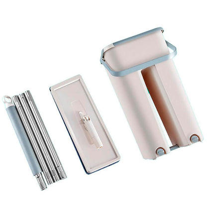 Set de Trapeador Mopa Plano + Limpia Vidrios Magnético