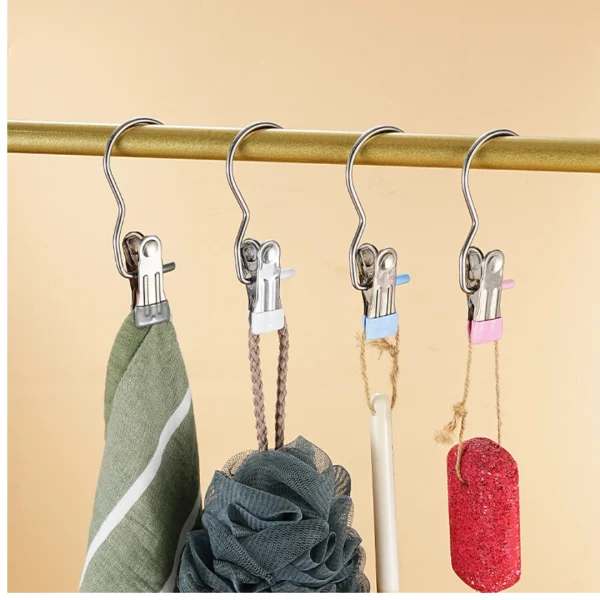 ClipHangerPro™- Set de 5 Ganchos Colgadores Multiusos en color Blanco, imagen 4