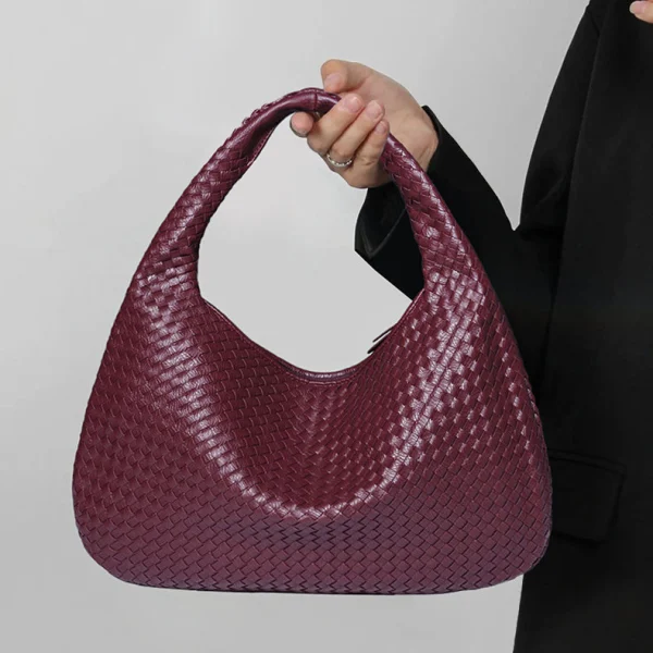 Bolso Trenzado Hobo™ de Cuero para Mujer de Alta Moda, imagen 10