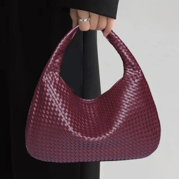 Bolso Trenzado Hobo™ de Cuero para Mujer de Alta Moda, imagen 11