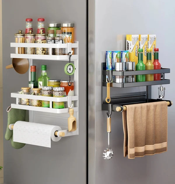 MagRack™ - Estante Magnético para Refrigerador con Estantería y Soporte para Toallas, imagen 2