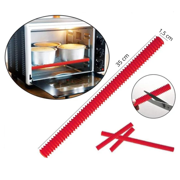GridProtector - Pack de 3 Protectores de Silicona para Bordes de Rejilla de Horno, imagen 4