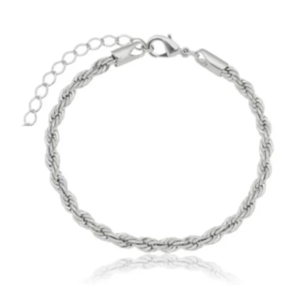 Pulsera Metálica de Eslabones Entrelazados, imagen 3