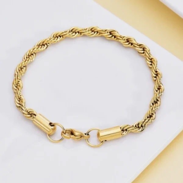 Pulsera Metálica de Eslabones Entrelazados, imagen 4