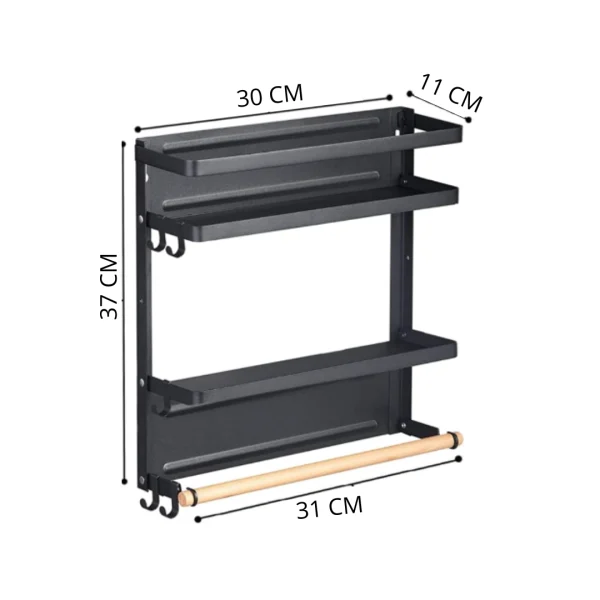 MagRack™ - Estante Magnético para Refrigerador con Estantería y Soporte para Toallas, imagen 6