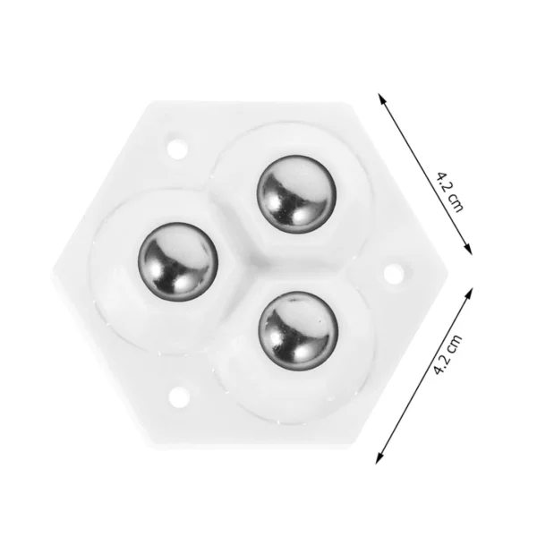 AdhesiveRoller™ - Pack de 8 Ruedas de Bolas con Adhesivo para Muebles, ideal para mover cajas de almacenamiento y gabinetes, imagen 6