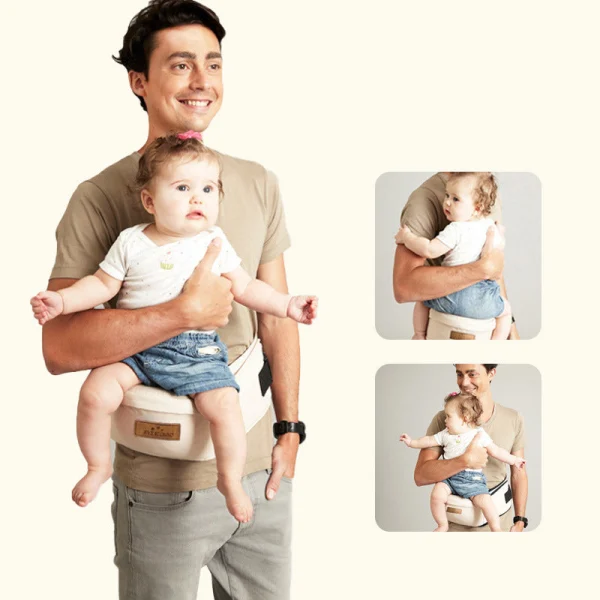 BabySling - Taburete Asiento de Cintura Ergonómico para Bebés con Compartimientos, imagen 2