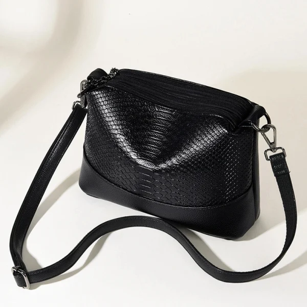 Bolso de Hombro de Cuero Chloe™ con Patrón de Cocodrilo para Mujeres con Estilo, imagen 4