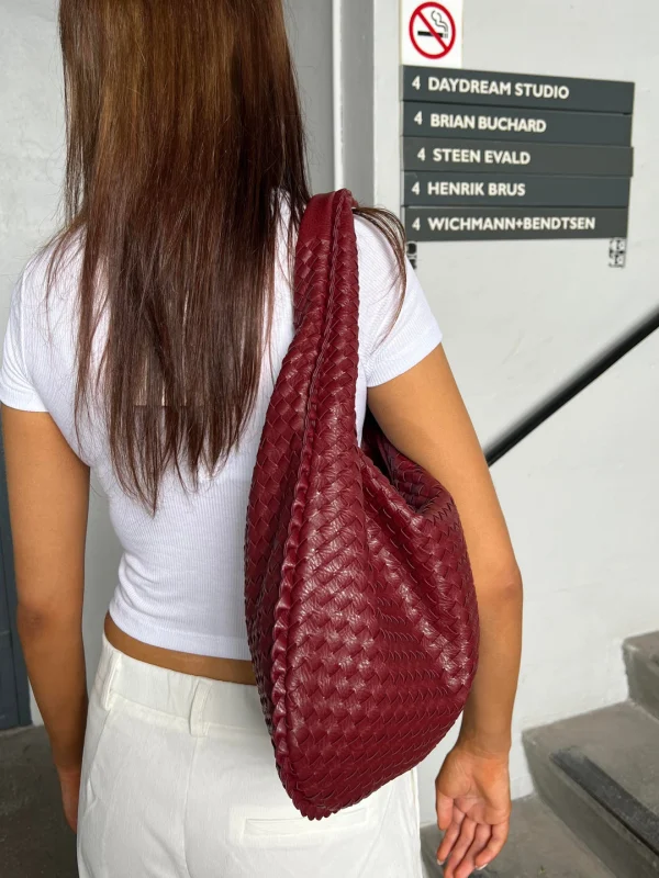 Bolso Trenzado Hobo™ de Cuero para Mujer de Alta Moda, imagen 3