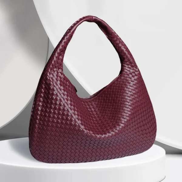 Bolso Trenzado Hobo™ de Cuero para Mujer de Alta Moda, imagen 8