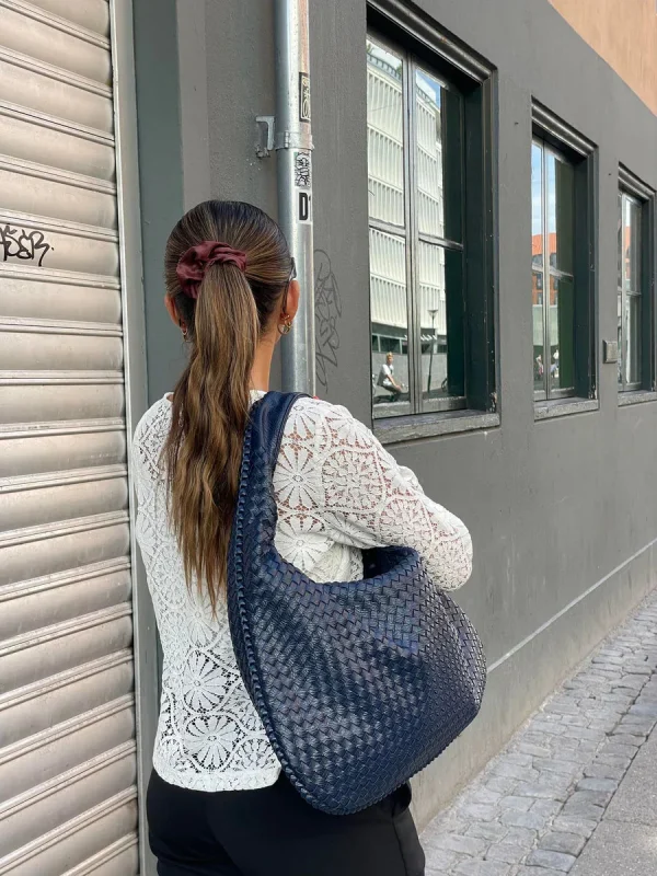 Bolso Trenzado Hobo™ de Cuero para Mujer de Alta Moda, imagen 5