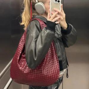 Bolso Trenzado Hobo™ de Cuero para Mujer de Alta Moda