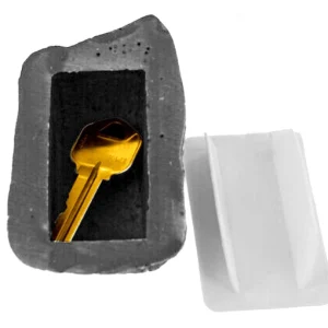 StoneGuard™ - Set de 2 Cajas de Almacenamiento Oculta en Forma de Piedra para Llaves y Accesorios