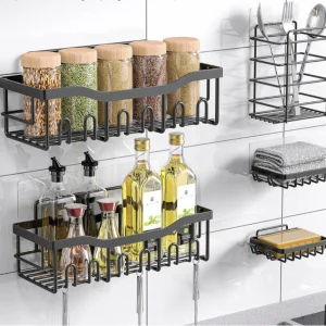 SteelRack™ - Estante Metálico de 5 Piezas Organizadoras para Baño o Cocina