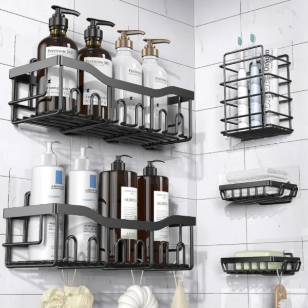 SteelRack™ - Estante Metálico de 5 Piezas Organizadoras para Baño o Cocina, imagen 2