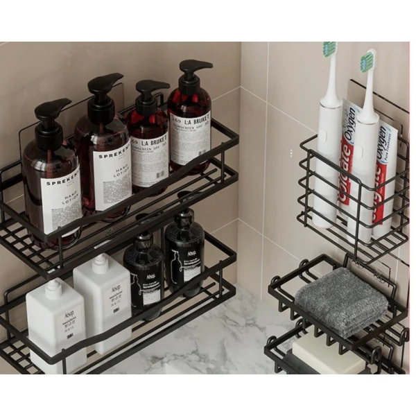 SteelRack™ - Estante Metálico de 5 Piezas Organizadoras para Baño o Cocina, imagen 4
