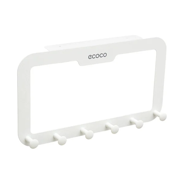 EcoHook - Colgador multiusos de 6 ganchos sin perforaciones para puertas y armarios, imagen 5