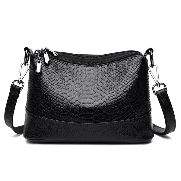 Bolso de Hombro de Cuero Chloe™ con Patrón de Cocodrilo para Mujeres con Estilo, imagen 5