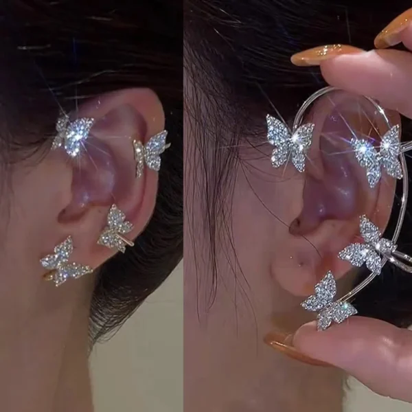 Aretes Ear Cuff Butterfly™ (Un par), imagen 2