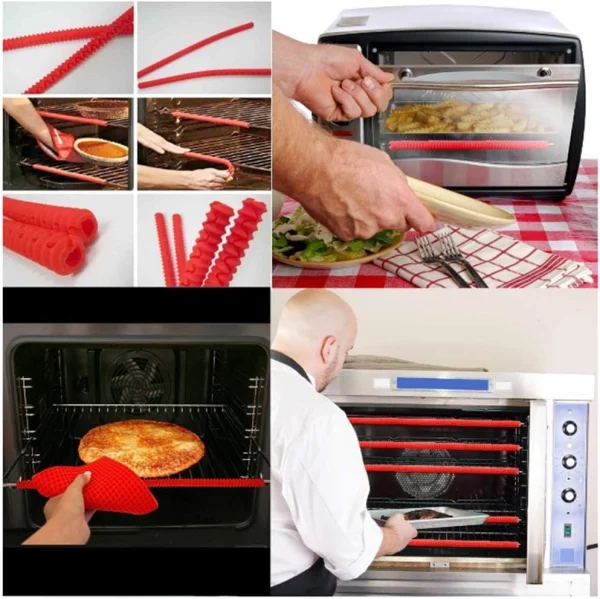 GridProtector - Pack de 3 Protectores de Silicona para Bordes de Rejilla de Horno, imagen 5
