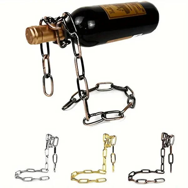 AeroWine - Soporte de Botellas de Vino con Ilusión Flotante y Estilo Moderno, imagen 2